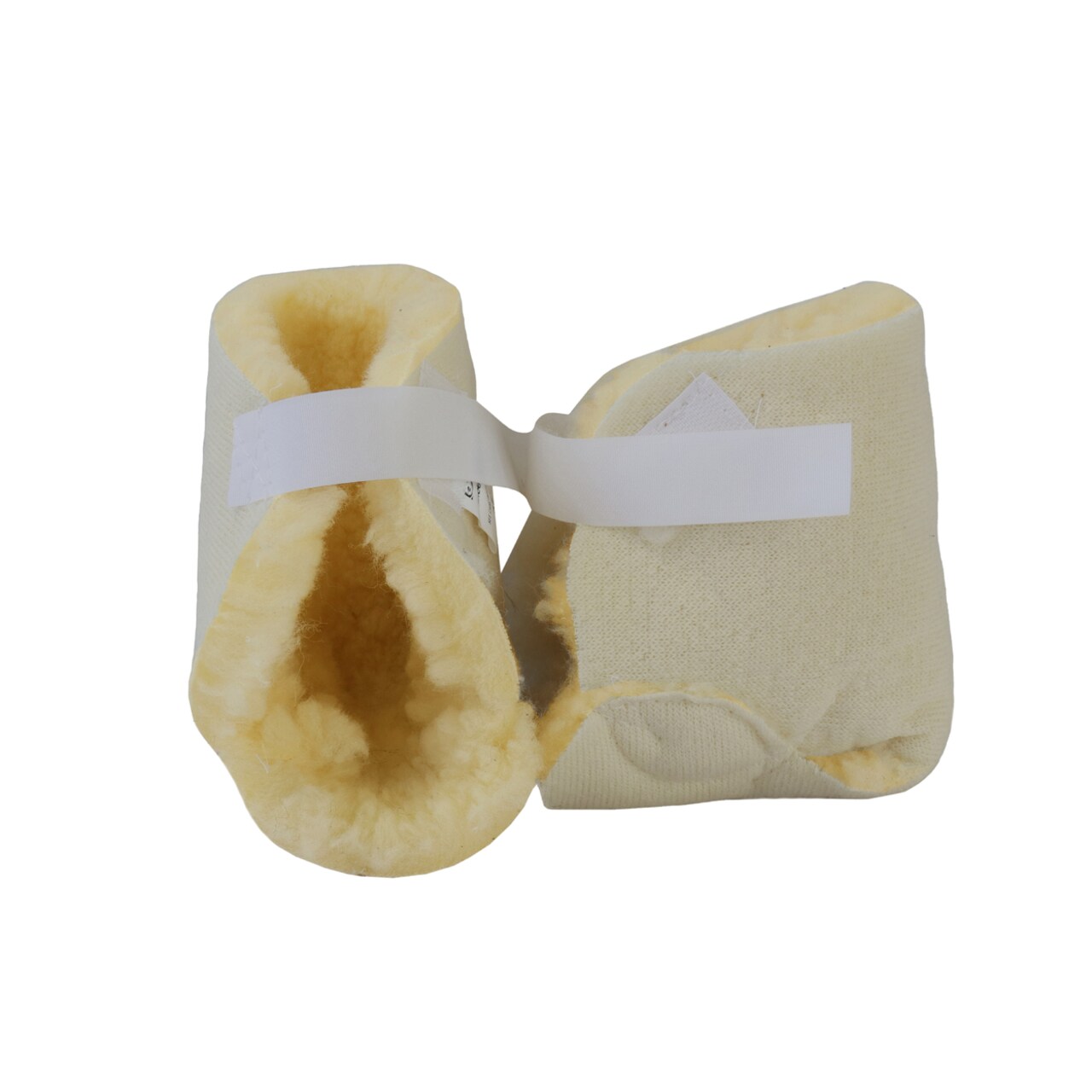 Natural Medical Sheepskin Heel Protectors 2-Piece 11X10 Inch Soft Cushions